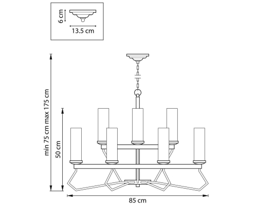 Люстра Lightstar Flume 723125