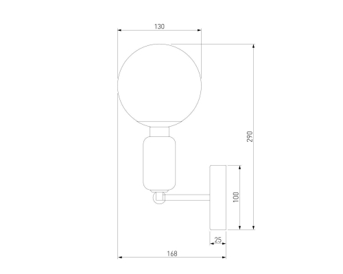 Бра Eurosvet Bubble 50251/1 белый