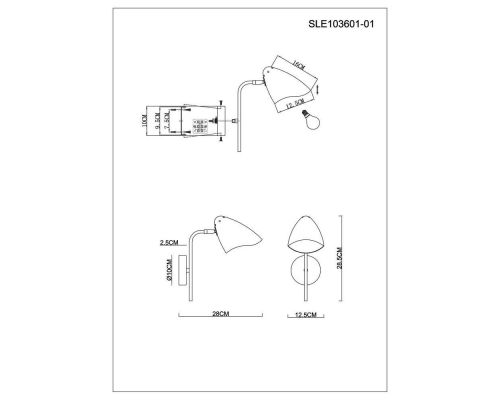 Бра Evoluce Satta SLE103601-01