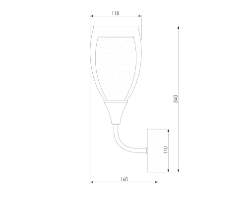 Бра Eurosvet Cosmic 50285/1 золото