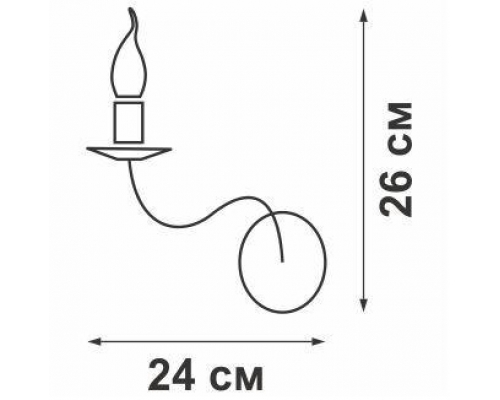 Бра Vitaluce V1104-0/1A
