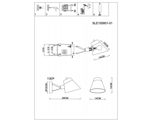 Бра Evoluce Vario SLE155801-01