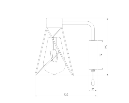 Бра Eurosvet Trappola 70107/1 белый