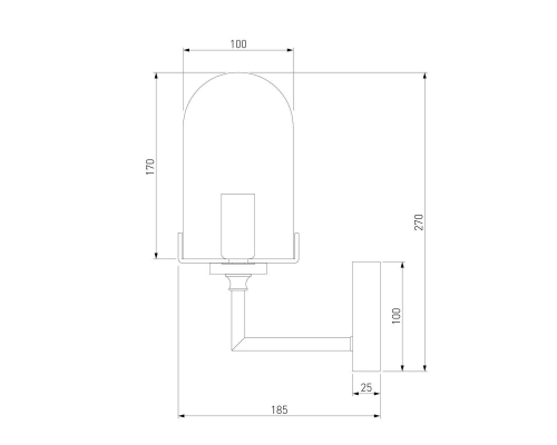 Бра Eurosvet Pluto 60156/1 хром