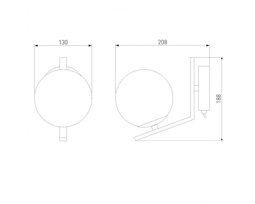 Бра Eurosvet Shape 70131/1 хром