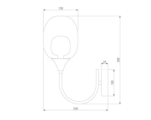 Бра Eurosvet Spritz 70218/1 латунь