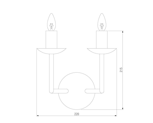 Бра Eurosvet Cariso 60150/2 хром