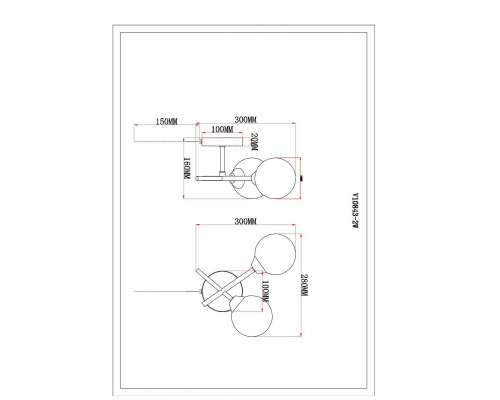 Бра Moderli Molecule V10843-2W