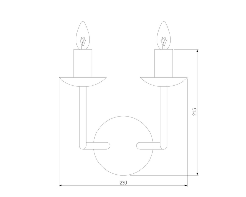 Бра Eurosvet Cariso 60150/2 хром