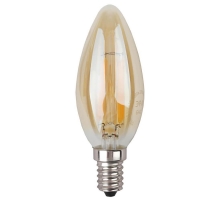 Лампа светодиодная филаментная ЭРА E14 5W 2700K золотая F-LED B35-5W-827-E14 gold Б0027939