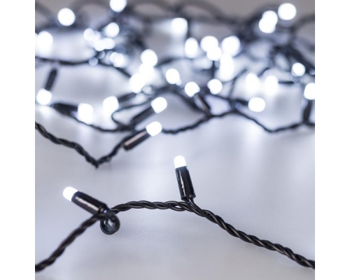 Уличная светодиодная гирлянда Ardecoled нить 230V белый ARD-String-Classic-1000-Black-100Led-Milk-Pulse White 031652