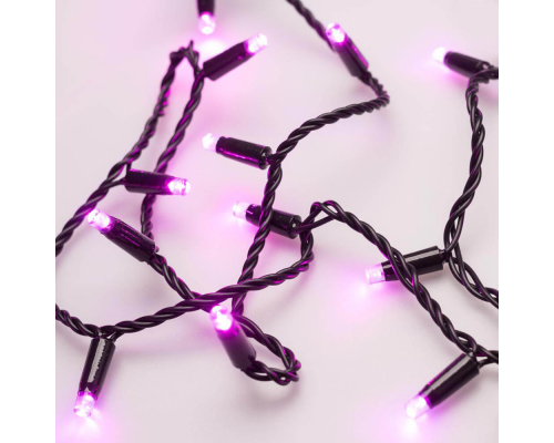 Уличная светодиодная гирлянда Ardecoled нить 230V розовый ARD-String-Classic-10000-Black-100Led-Std Pink 025806