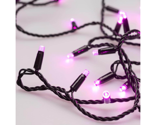 Уличная светодиодная гирлянда Ardecoled нить 230V розовый ARD-String-Classic-10000-Black-100Led-Std Pink 025806