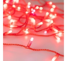 Уличная светодиодная гирлянда Ardecoled нить 230V красный ARD-String-Classic-10000-Red-100Led-Milk-Flash Red 031195