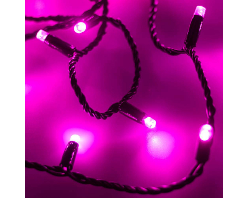 Уличная светодиодная гирлянда Ardecoled нить 230V розовый ARD-String-Classic-10000-Black-100Led-Std Pink 025806