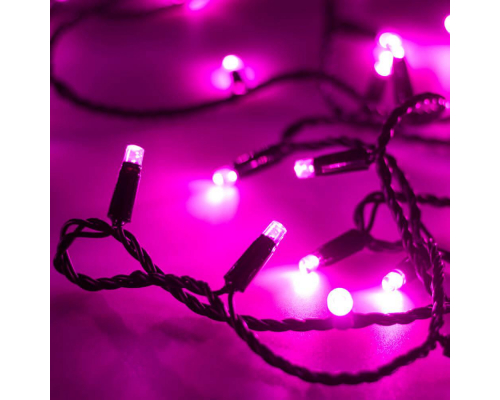 Уличная светодиодная гирлянда Ardecoled нить 230V розовый ARD-String-Classic-10000-Black-100Led-Std Pink 025806