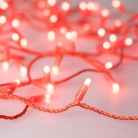 Уличная светодиодная гирлянда Ardecoled нить 230V красный ARD-String-Classic-10000-Red-100Led-Milk-STD Red 028210