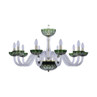 Люстра Bohemia Crystal 1308/10/300 G CL/CLEAR-GREEN/H-1I