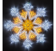 Светодиодная фигура Ardecoled Снежинка ARD-Snowflake-M12-900x900-720Led White/Warm 034262