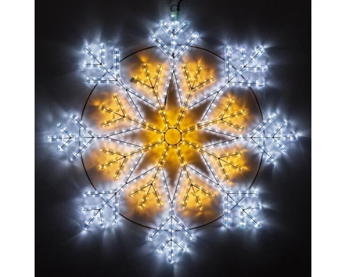 Светодиодная фигура Ardecoled Снежинка ARD-Snowflake-M12-900x900-720Led White/Warm 034262