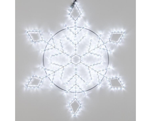 Светодиодная фигура Ardecoled Снежинка ARD-Snowflake-M9-900x900-360Led White 034256