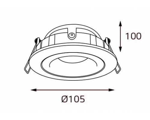 Встраиваемый светильник Italline M02-026029 white