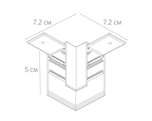 Коннектор L-образный Arte Lamp Linea-Accessories A480606