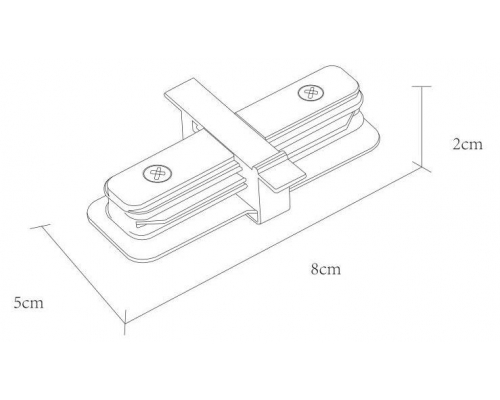 Коннектор прямой Arte Lamp Track Accessories A130133