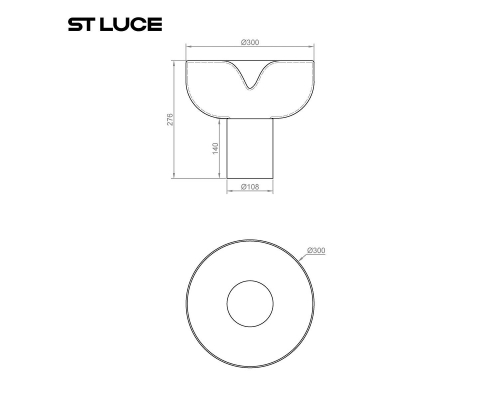 Настольная лампа ST Luce Ripple SL6014.504.01