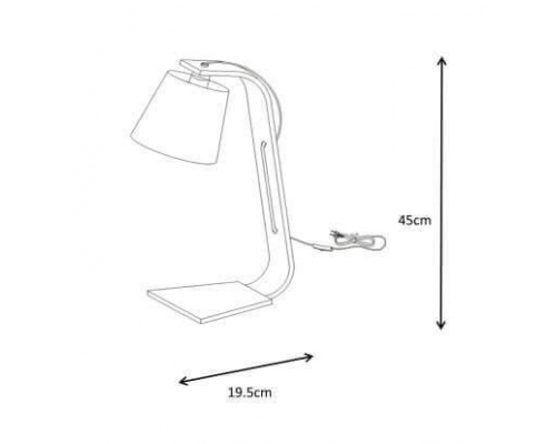 Настольная лампа Lucide Nordic 06502/81/31