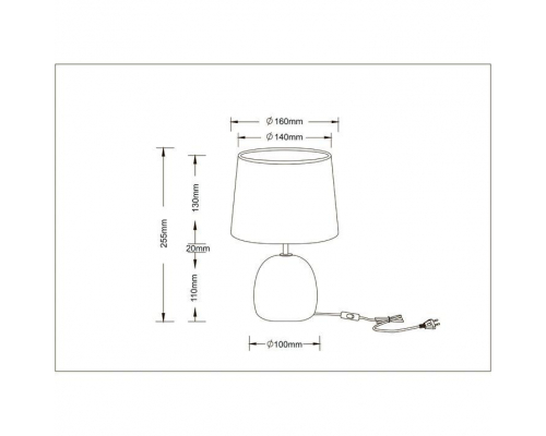 Настольная лампа Arte Lamp Titawin A5022LT-1GY