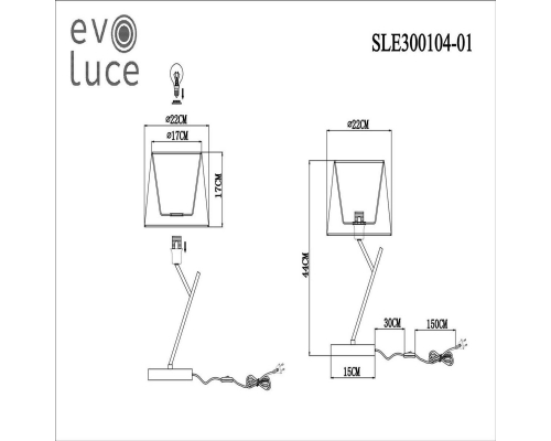 Настольная лампа Evoluce Denice SLE300104-01