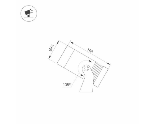 Уличный светодиодный светильник Arlight ALT-Ray-R61-15W Warm3000 032557