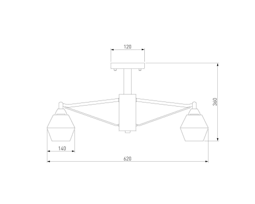 Потолочная люстра Eurosvet Takara 70135/5 кофе