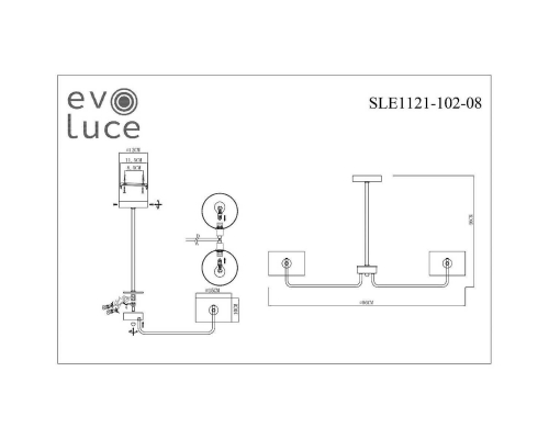 Потолочная люстра Evoluce Aerin SLE1121-102-08