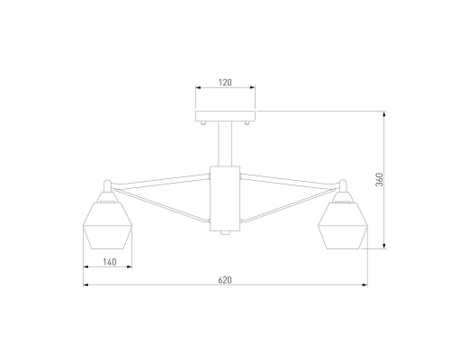 Потолочная люстра Eurosvet Takara 70135/5 кофе