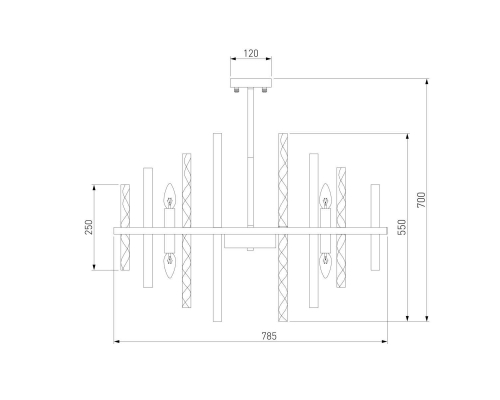 Люстра Bogates Hollis 368/12 Smart