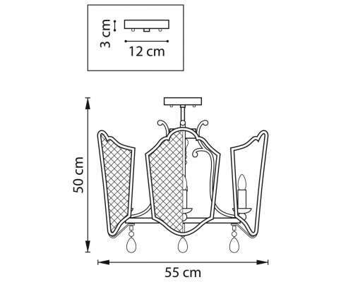 Люстра Lightstar Castello 744057