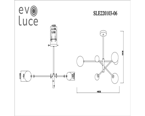 Люстра Evoluce Arcola SLE220103-06