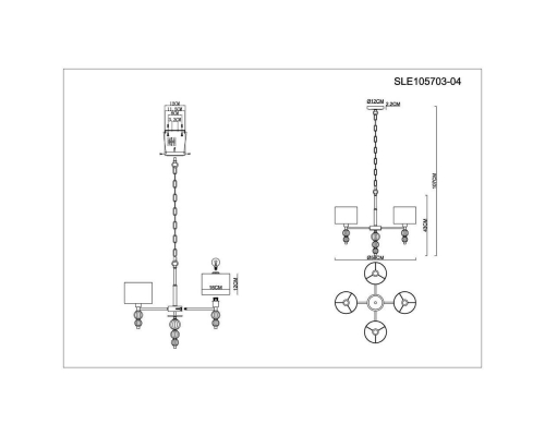 Люстра Evoluce Ramer SLE105703-04