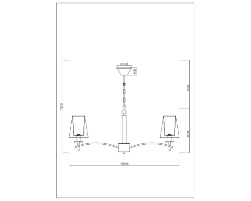 Люстра Arte Lamp Kensington A4098LM-8CC