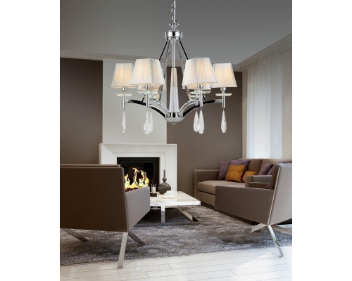 Люстра Lumina Deco Valentina LDP 1240-6 CHR