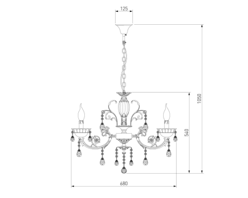 Люстра Bogates 230/6 Strotskis