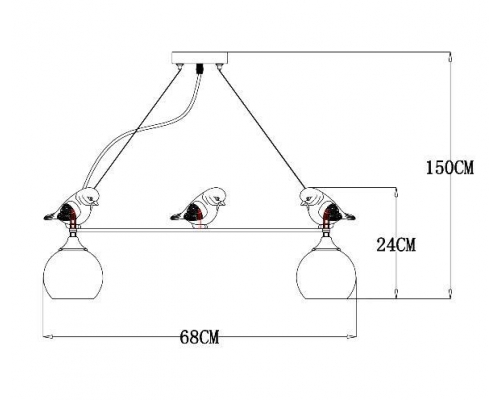 Люстра Arte Lamp Gemelli A2150SP-5WG