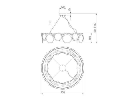 Люстра Bogates Galicia 353/8 Smart