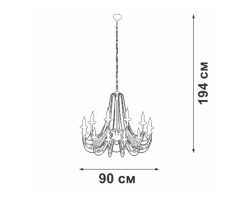 Люстра Vitaluce V1044-8/12