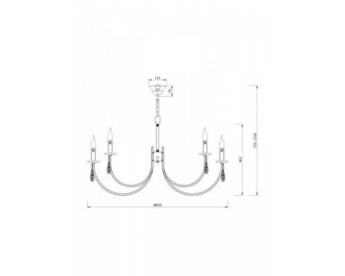 Люстра Freya Forte FR1006PL-12N