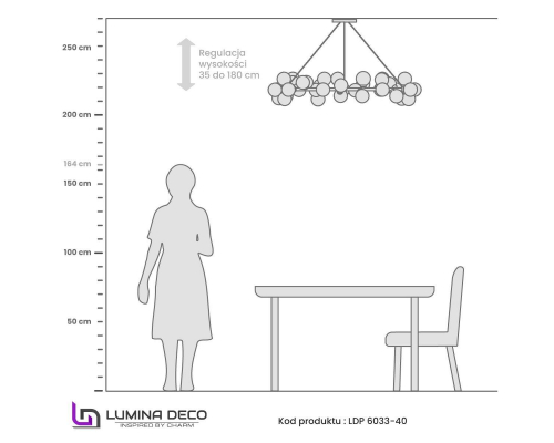 Люстра Lumina Deco Marsiada LDP 6033-40 CHR