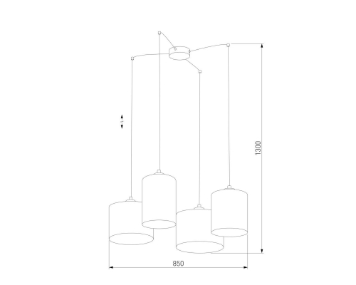 Люстра TK Lighting 6585 Juta