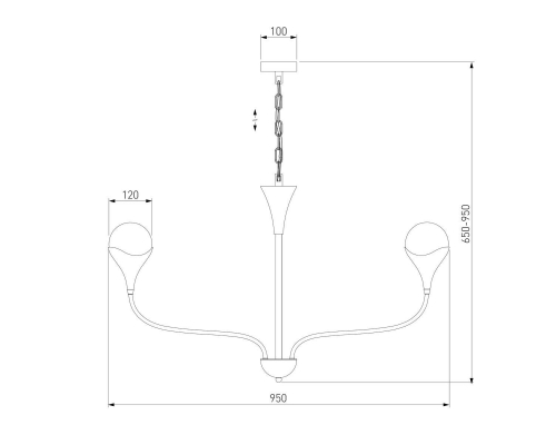 Люстра Eurosvet Calyx 60169/8 никель